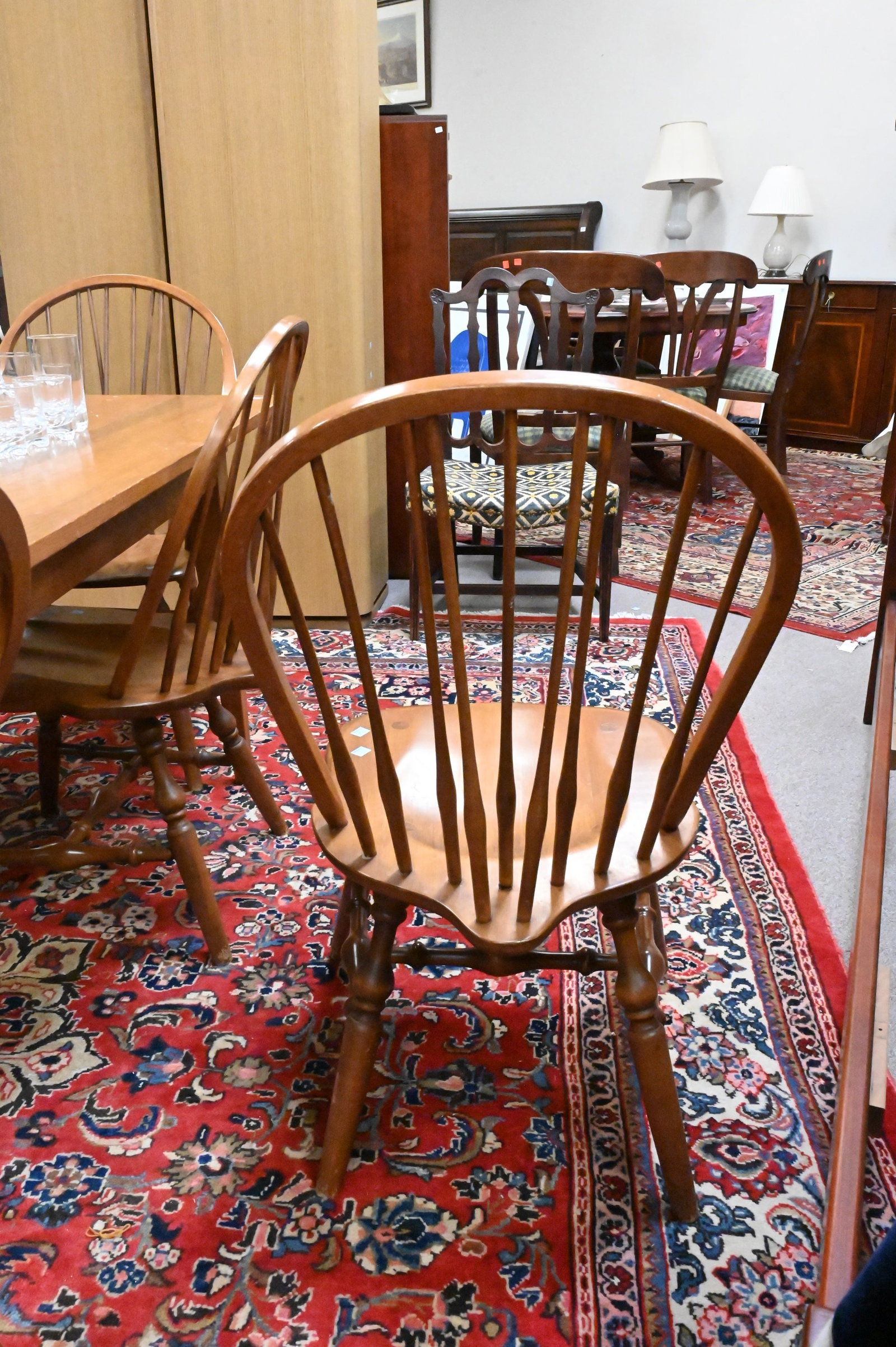 Nine Piece Maple Dining Set - 5