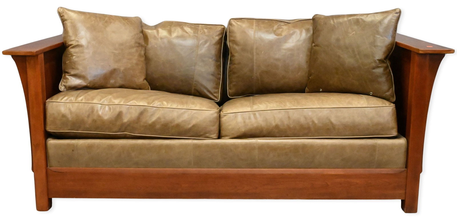 Stickley Mission Style Cherry Prairie Sleeper Sofa (1 of 6)