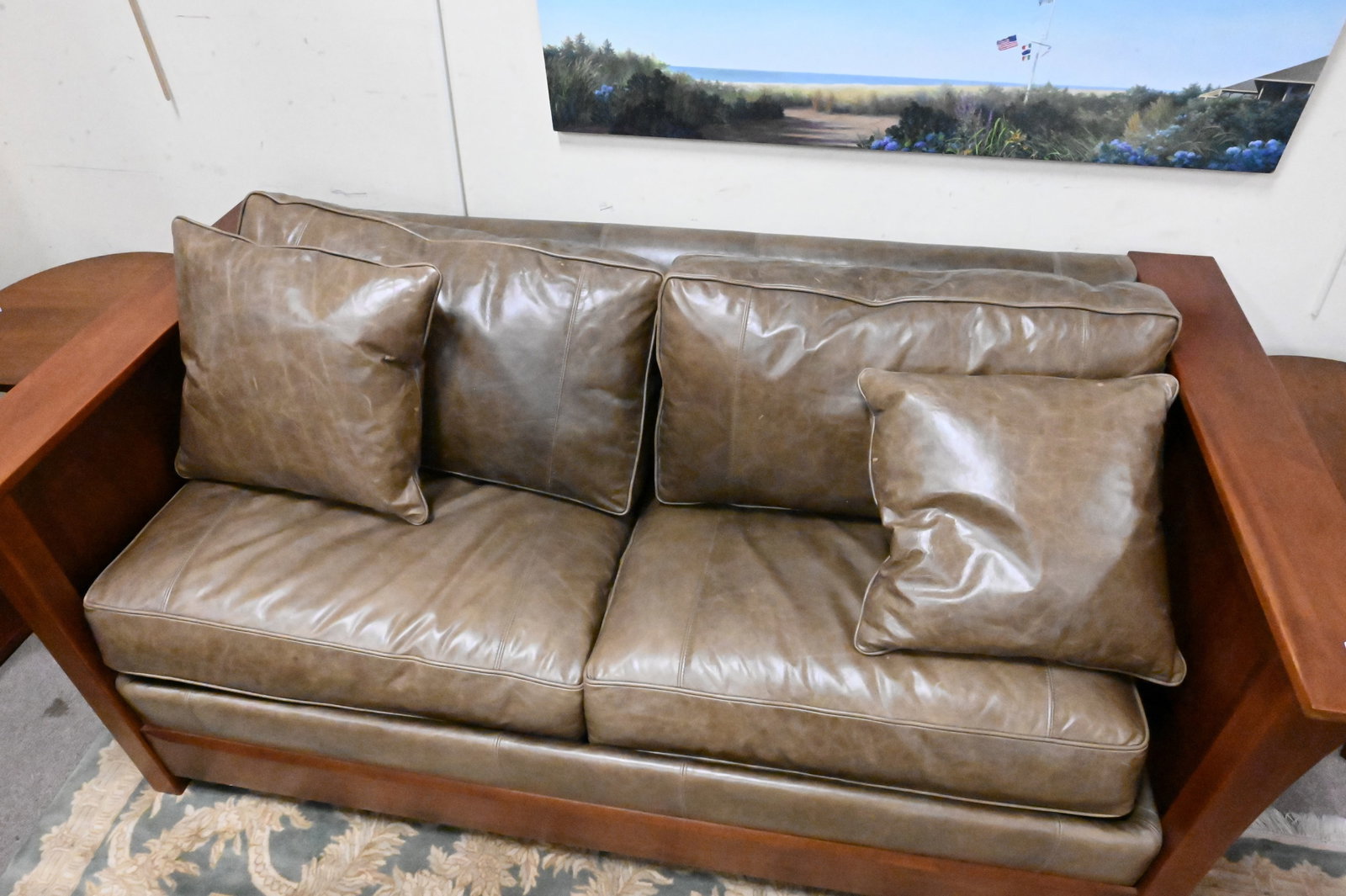 Stickley Mission Style Cherry Prairie Sleeper Sofa - 3