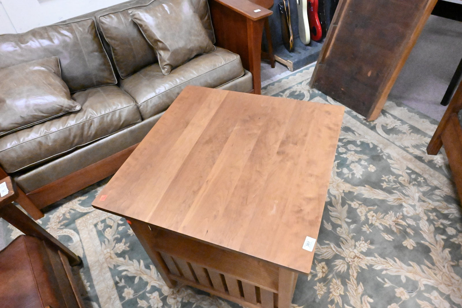 Stickley Mission Style Cherry Slatted "Encyclopedia" Table - 4
