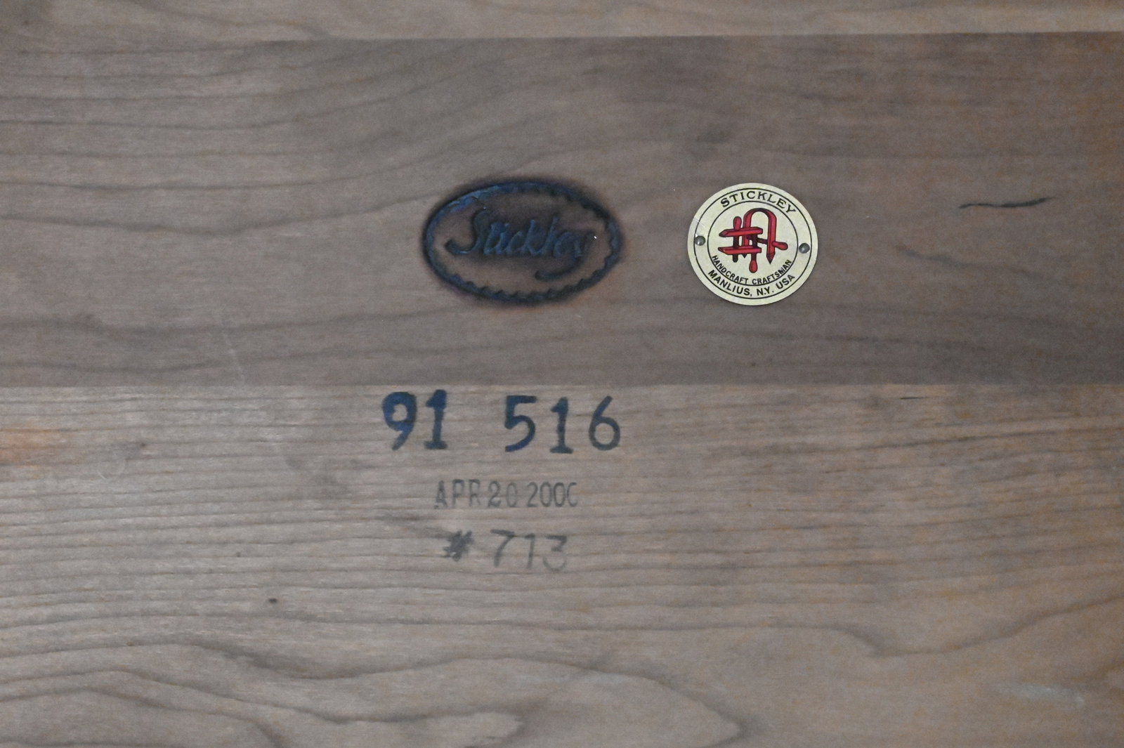 Stickley Mission Style Cherry Slatted "Encyclopedia" Table - 5