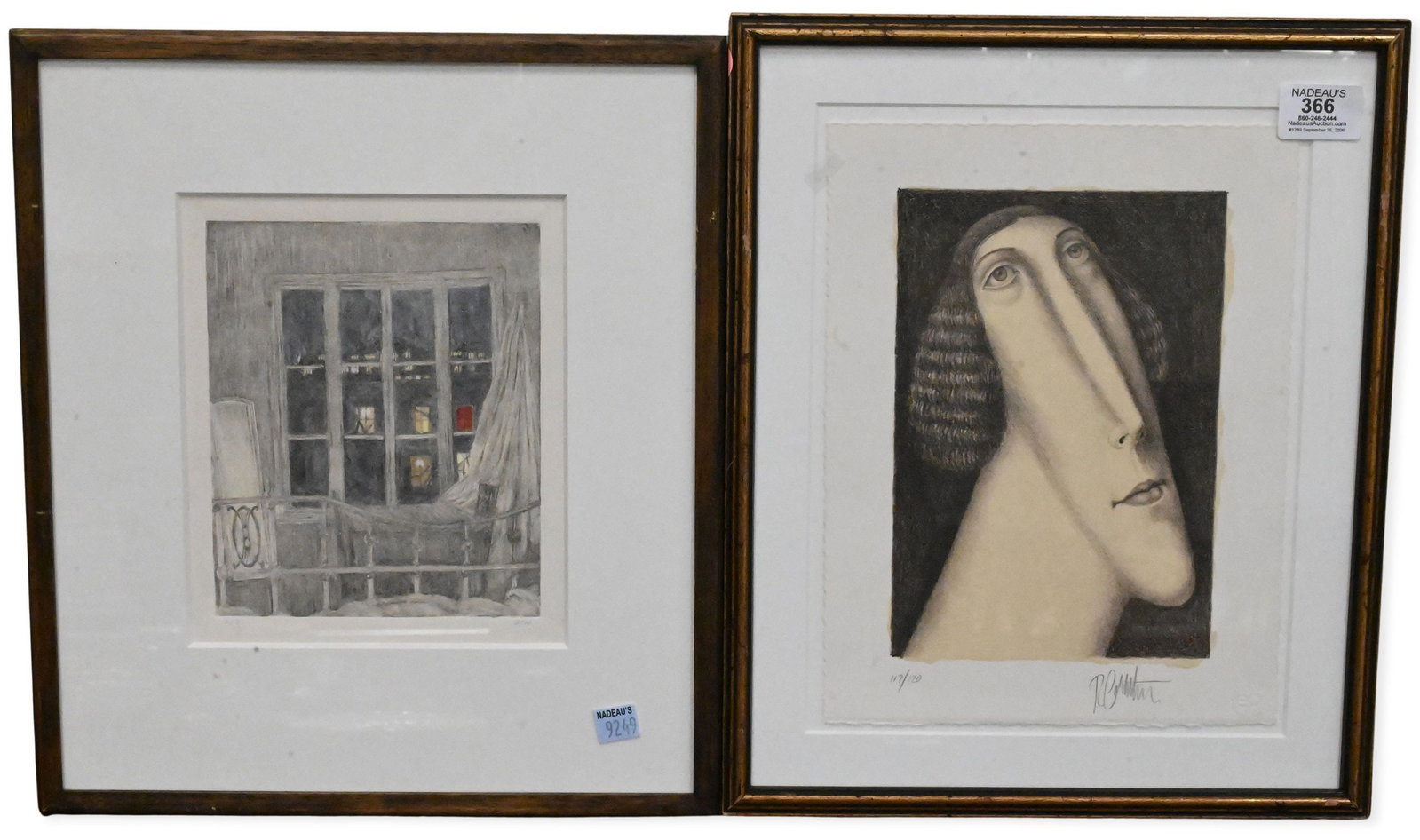 Six Framed Decorative Etchings (1 of 6)