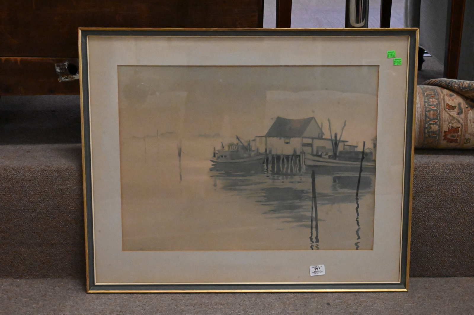 Three Framed Watercolor Scenes - 2