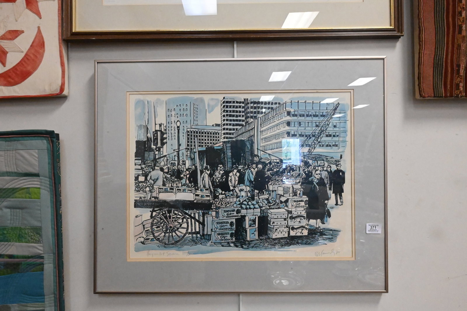 Four Framed Cityscape Lithographs - 4