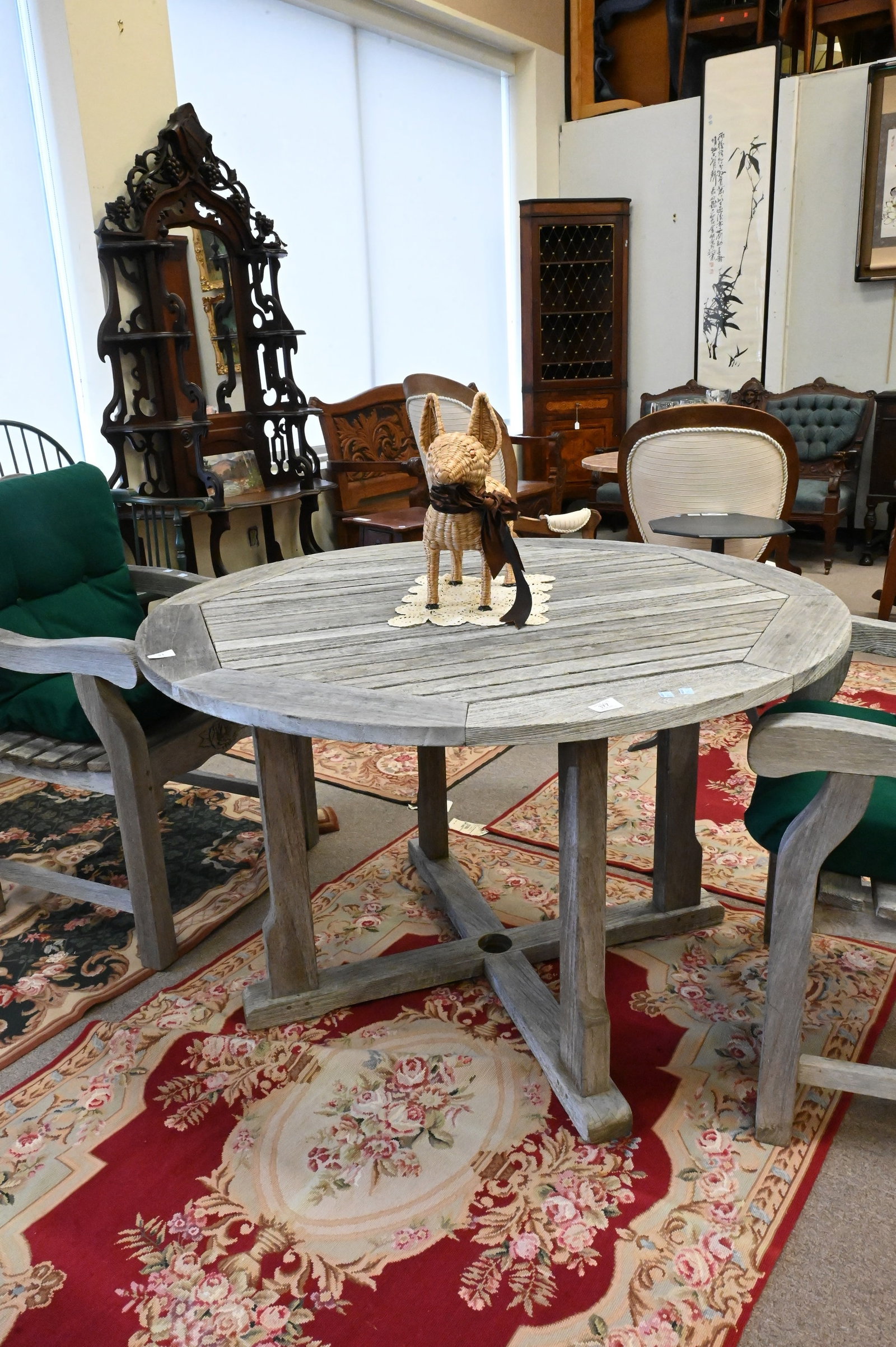 Outdoor Teak Round Table - 2