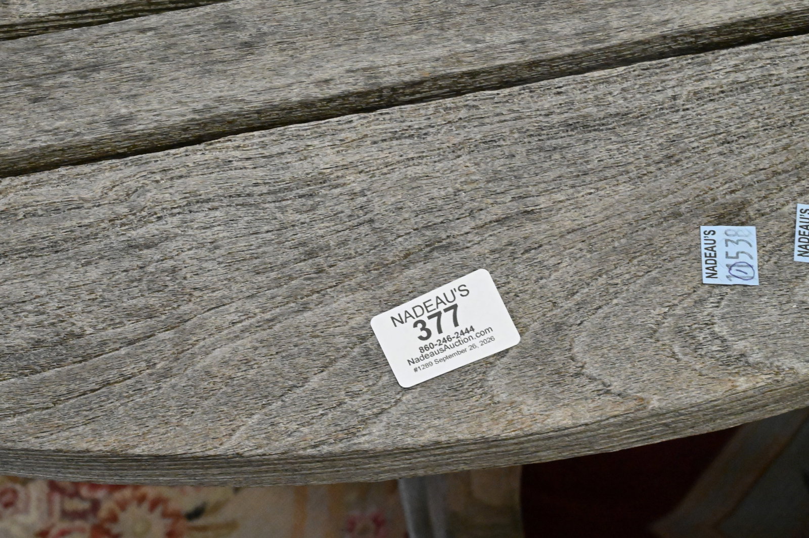 Outdoor Teak Round Table - 4