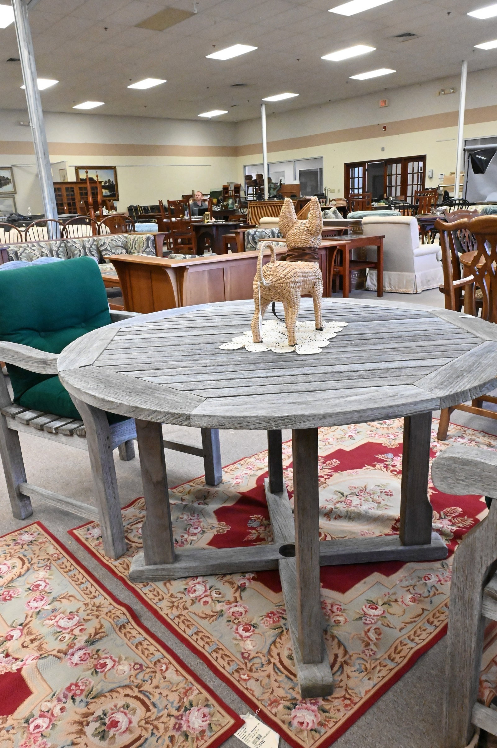Outdoor Teak Round Table - 5