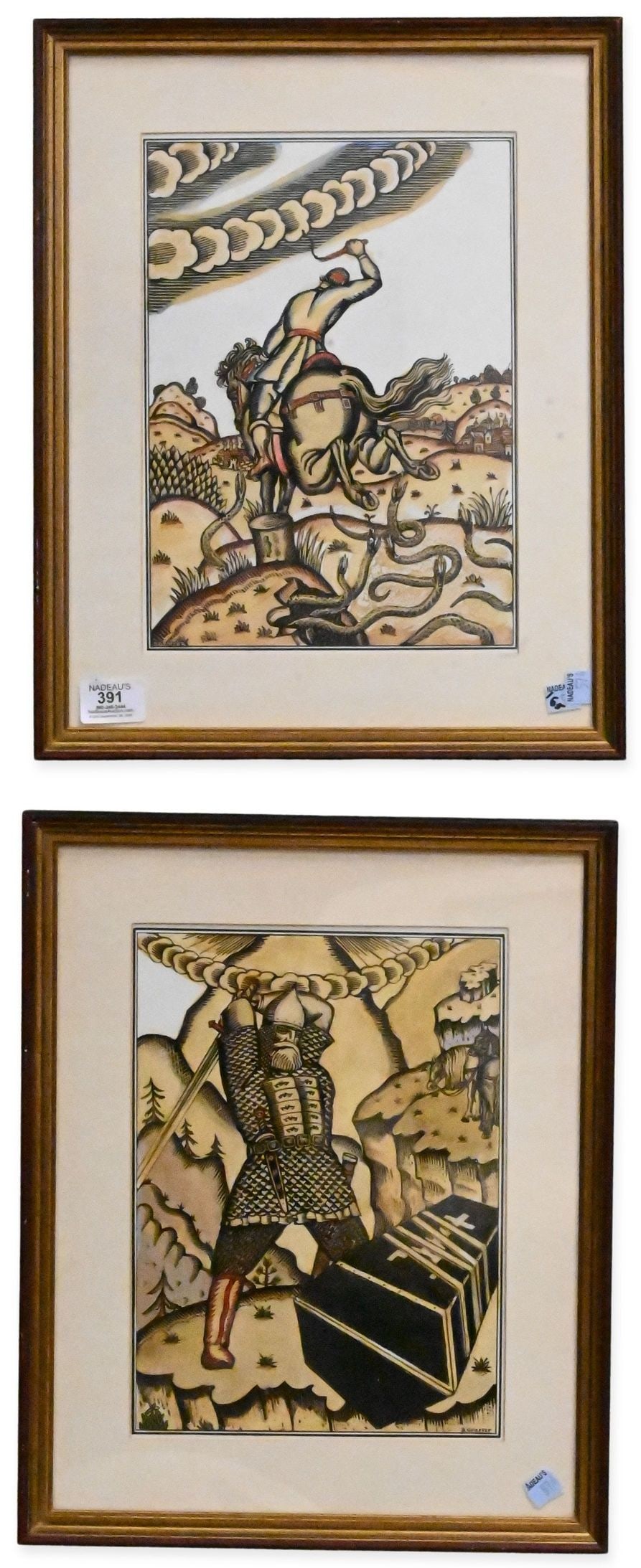 Four: B. Grosser (French/Russian, 19th/20th Century) (1 of 4)