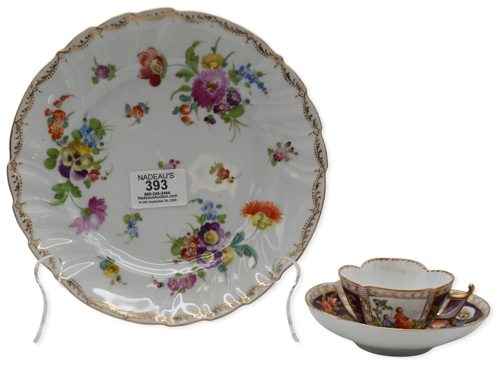 35 Piece Richard Klemm and Helena Wolfsohn Meissen Style Dresden Porcelain Group (1 of 8)