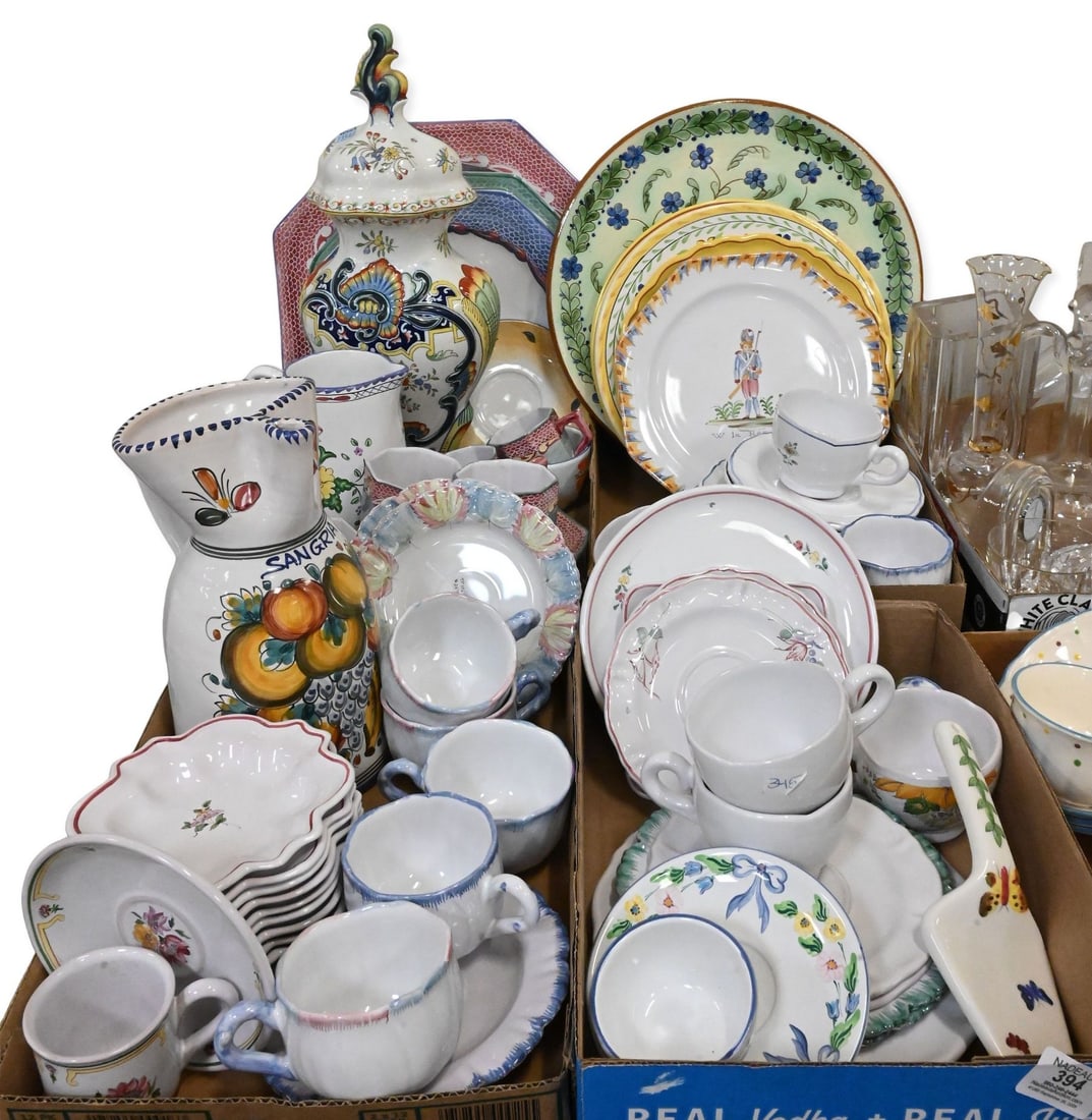 Collection of Atelier de Segries and French Faience Dinnerware (1 of 5)