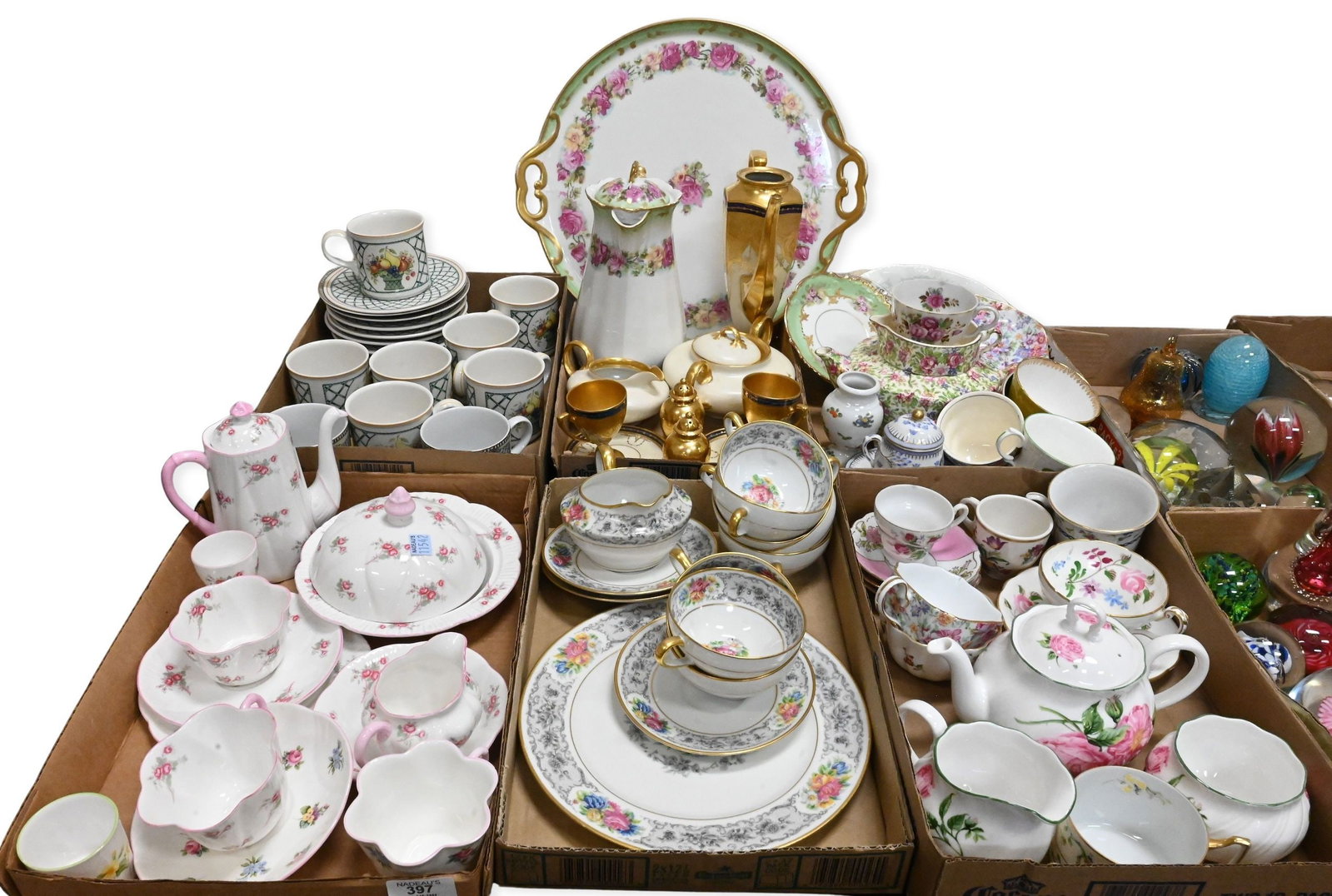Eight Box Lots of Assorted Porcelain Dinnerware (1 of 7)