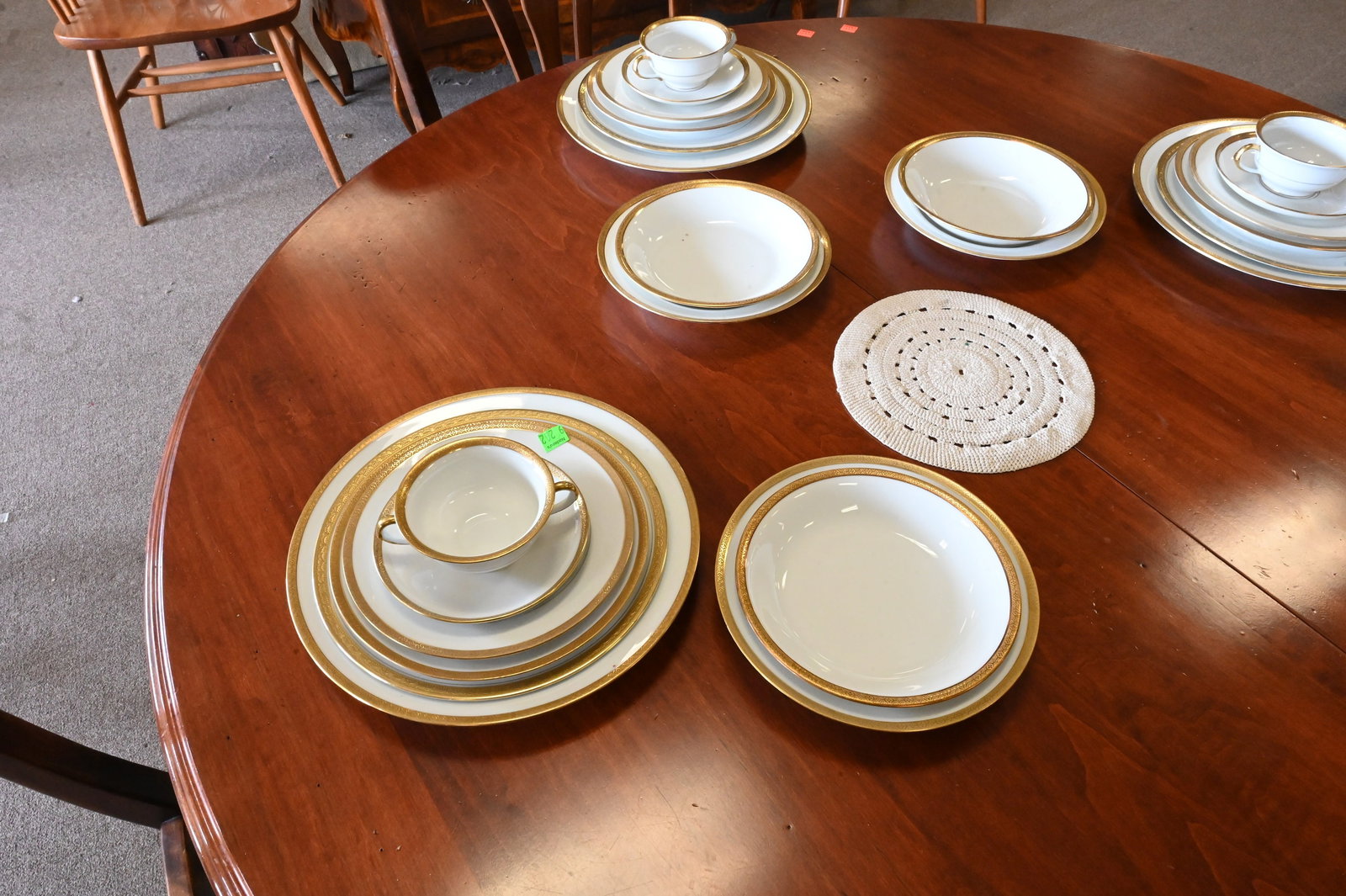 Four Partial Porcelain Dinner Services - 4