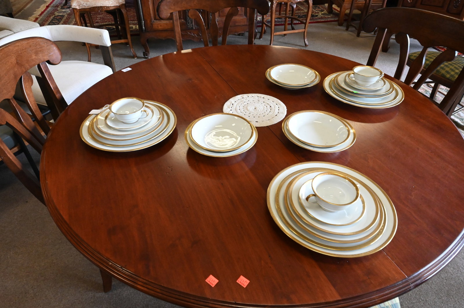 Four Partial Porcelain Dinner Services - 5