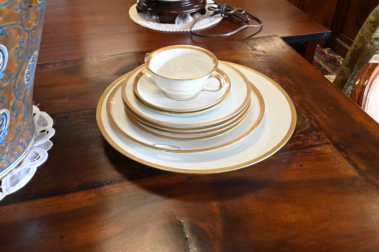 Four Partial Porcelain Dinner Services - 7
