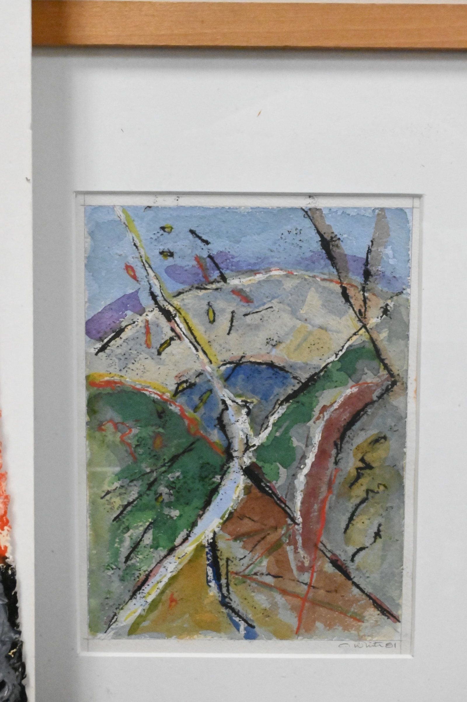 Three Contemporary Framed Abstract Compositions - 3