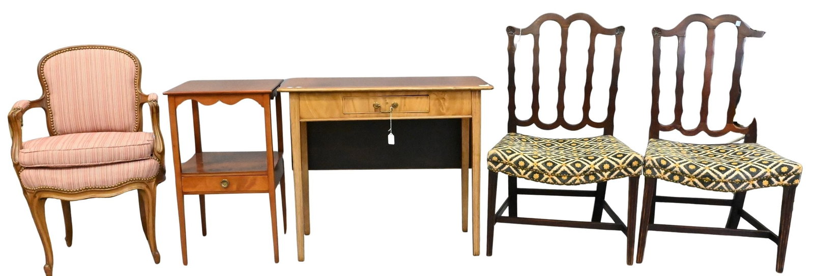 Five Piece Antique Furnishings Lot (1 of 7)