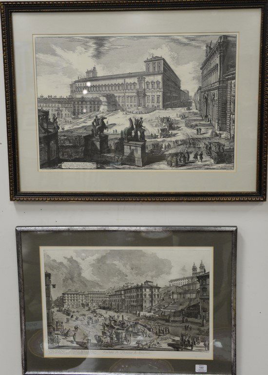 After Giovanni Battista Piranesi, two engraved prints (1 of 6)