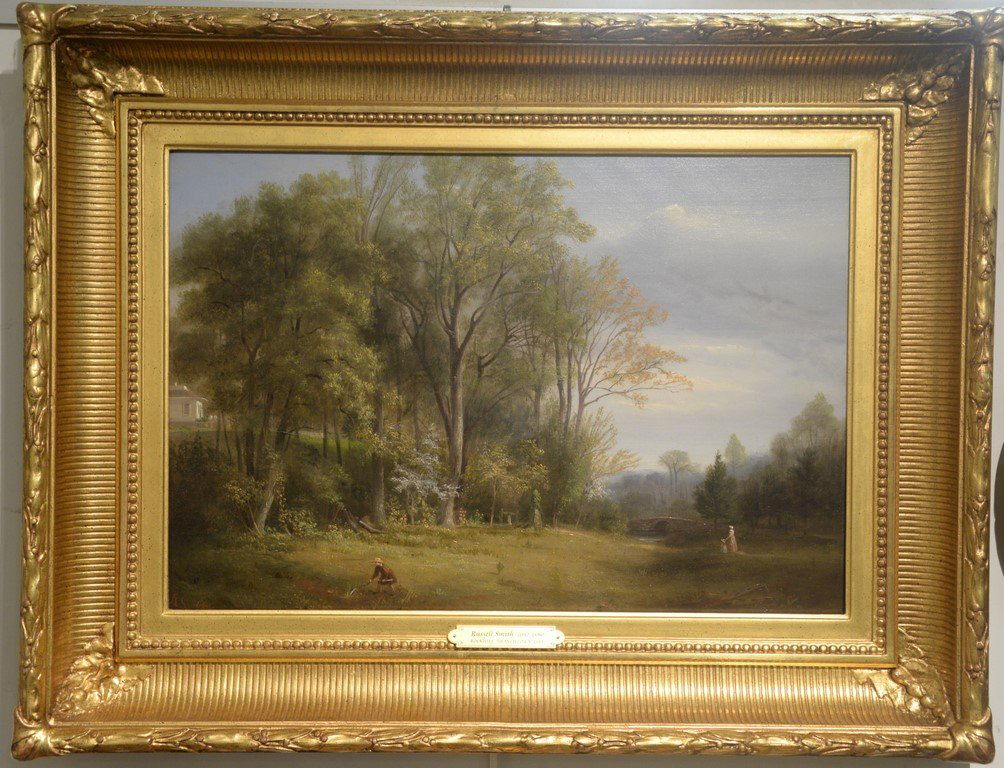 Russell Smith (1812-1896)  oil on board  "Rockhill (1 of 8)