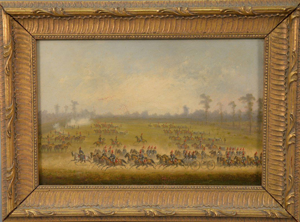 Oil on board  French Cavalry on the Battlefield (1 of 5)