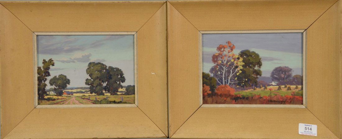 Anthony Buchta (1896-1967)  pair of oil on board (1 of 7)