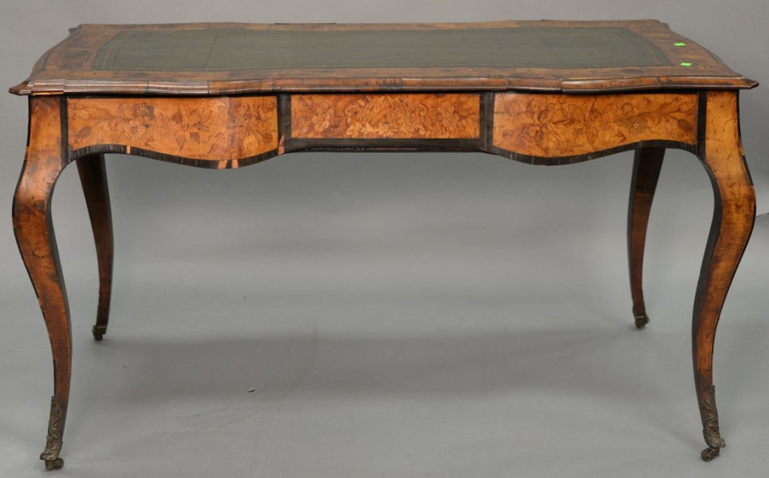 Louis XV style writing table having shaped top with (1 of 6)