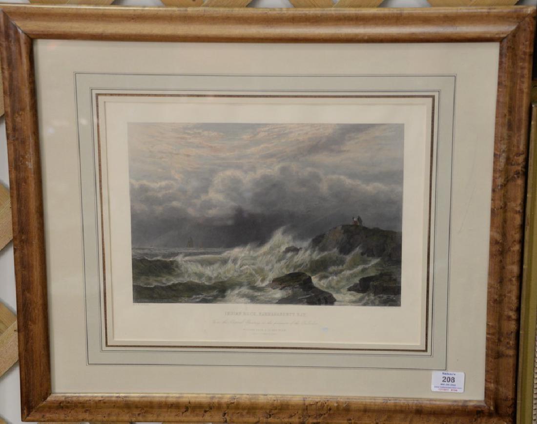 Pair of colored lithographs including Indian Rock, (1 of 3)