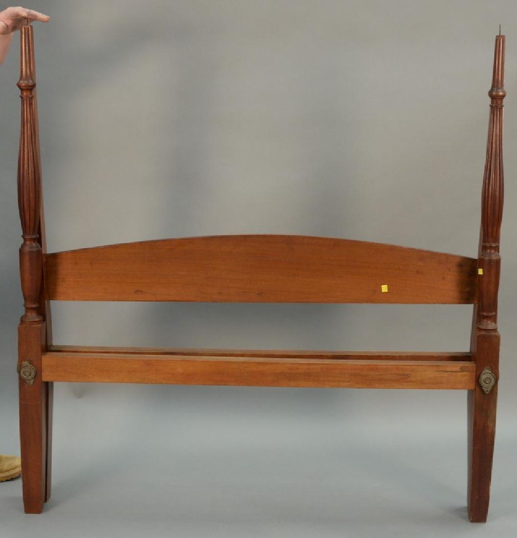 Mahogany four post queen size bed, ht. 58in. (1 of 3)