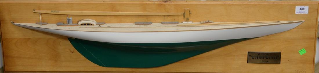 Dean Richmond pair of half hull models: J-Boat "Ranger" (1 of 2)