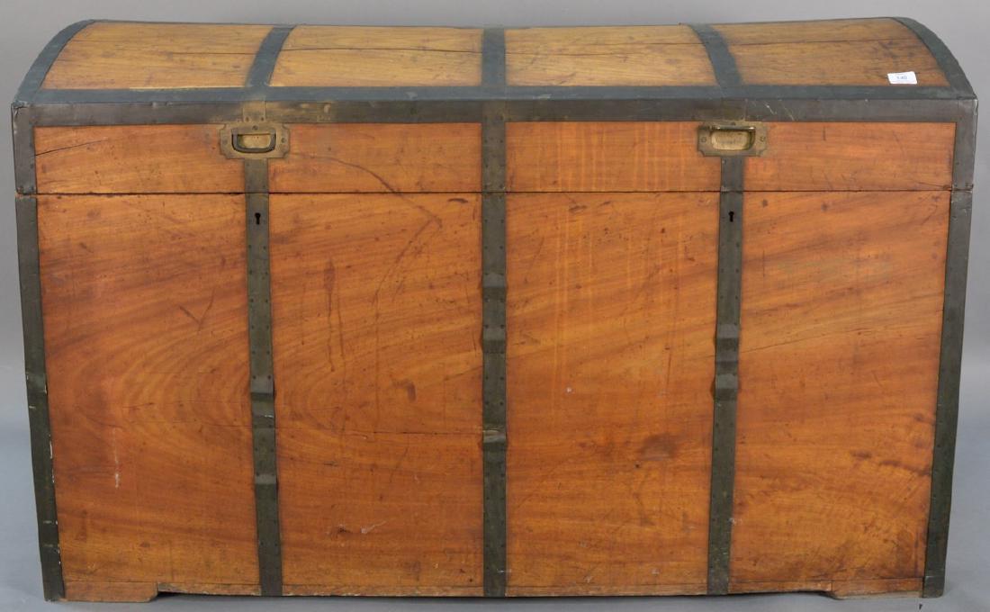 Camphorwood brass bound chest having domed top with (1 of 5)