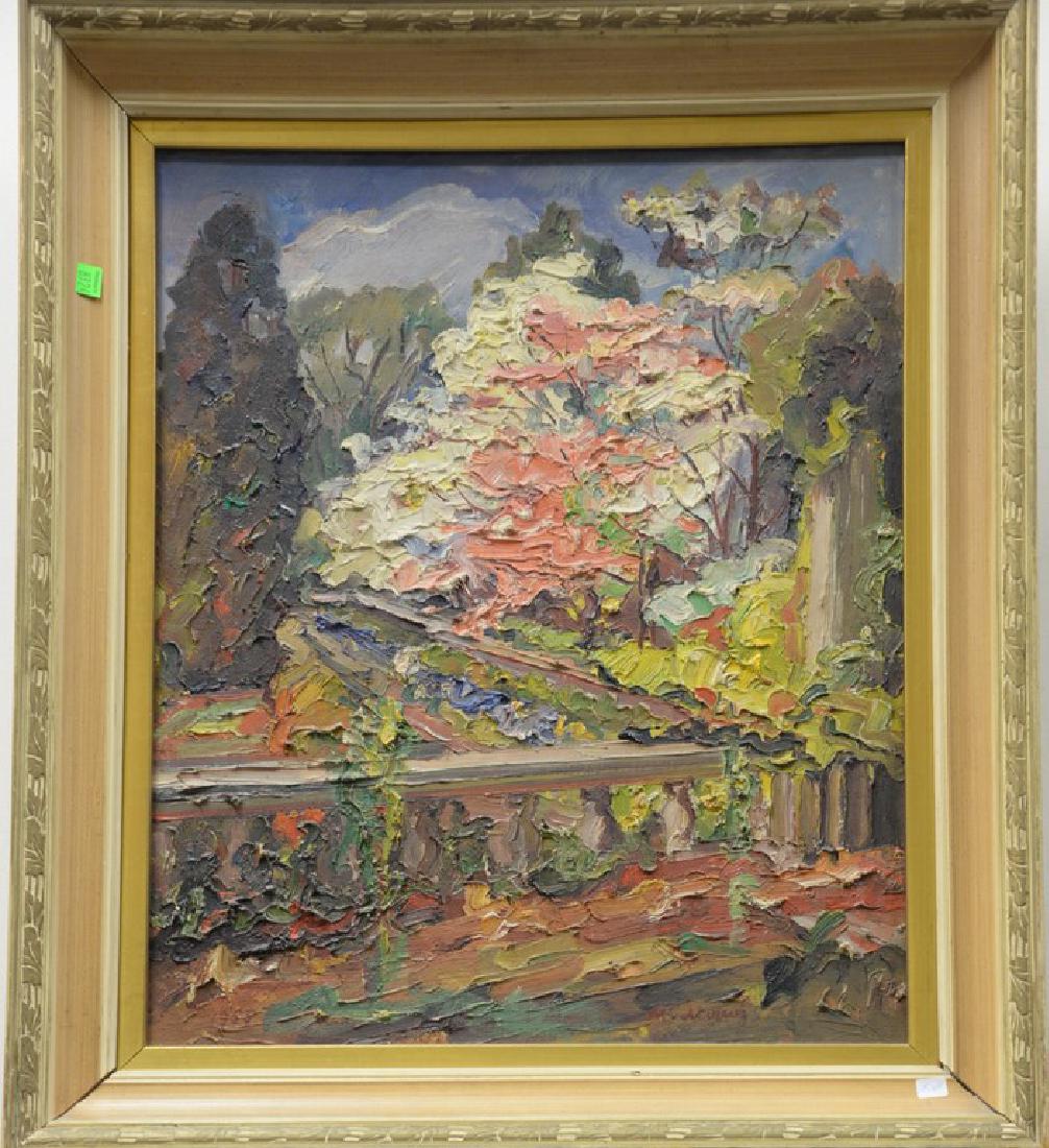 Mihal Moroz (1904-1992)  oil on canvas  Spring Garden (1 of 4)