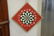 Two Folk Art hand painted two sided dart game boards - 2