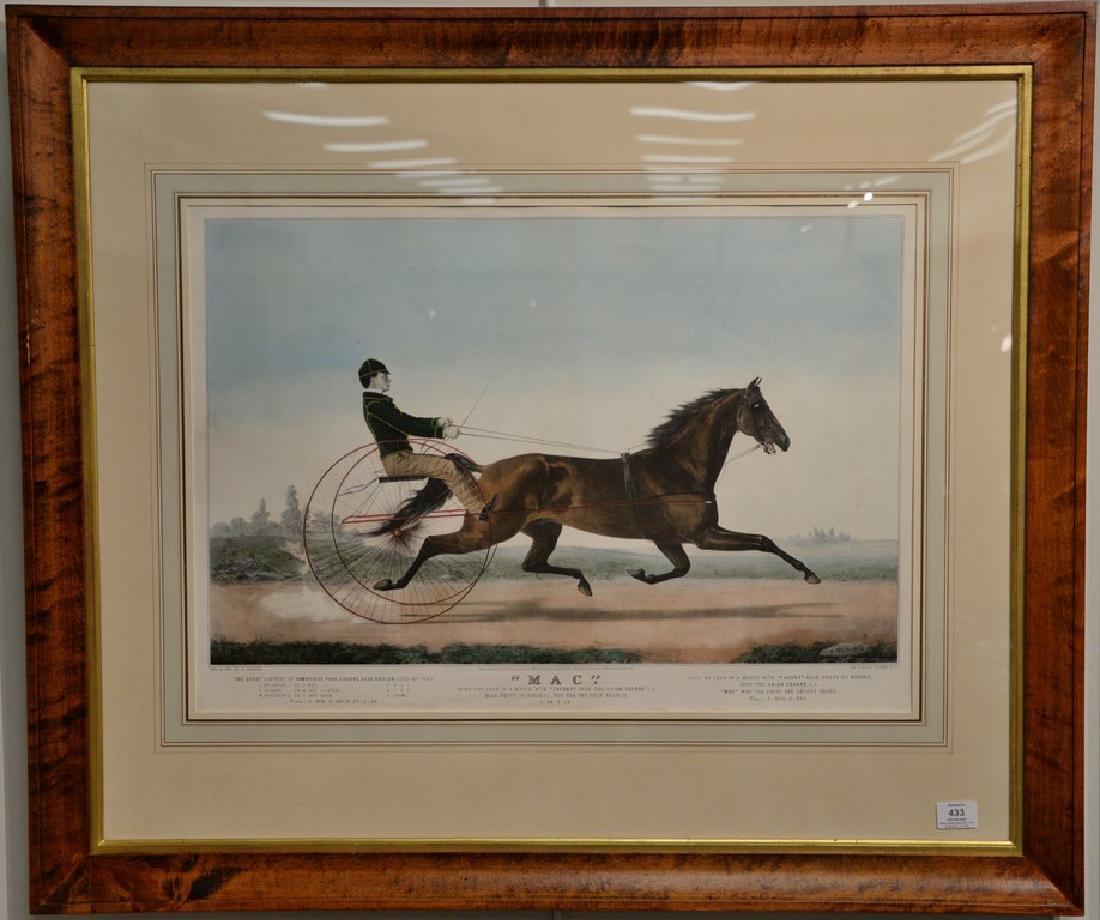 Nathaniel Currier  large folio hand colored lithograph (1 of 7)
