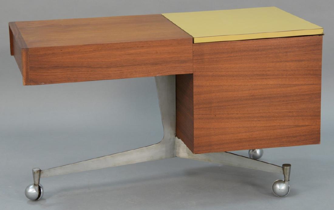 Mid-Century portable bar with tripod base.  height 24 (1 of 3)