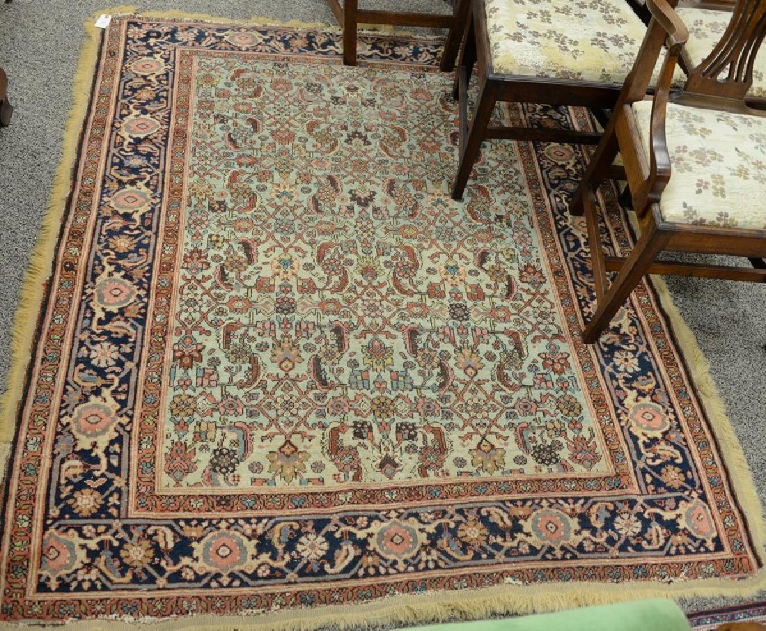 Oriental throw rug, late 19th to early 20th century. (1 of 3)