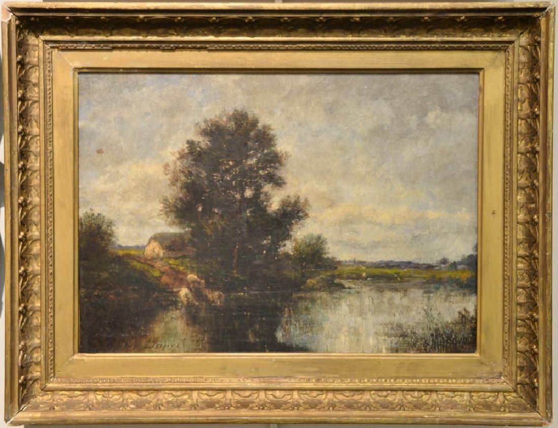 Jules Dupre (1811-1889)  oil on canvas  Landscape with (1 of 4)