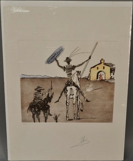 Salvador Dali (1904-1989)  etching on arches (1 of 5)