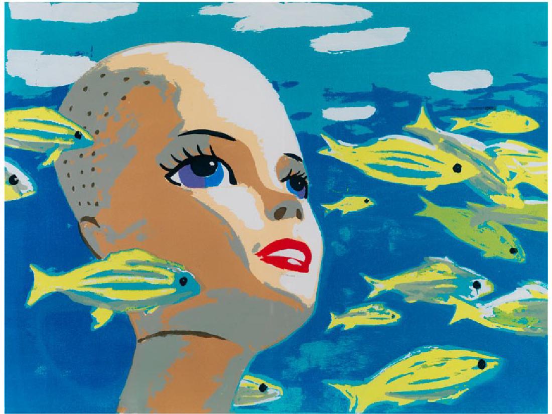 Vladimir Dubossarsky und Alexander Vinogradov: BARBIE, 2004 Farblithografie. 70 x 100 cm. Mittig unten betitelt und datiert, rechts unten signiert. Hinter Glas gerahmt Gerahmt beschrieben. (1091086) (12)