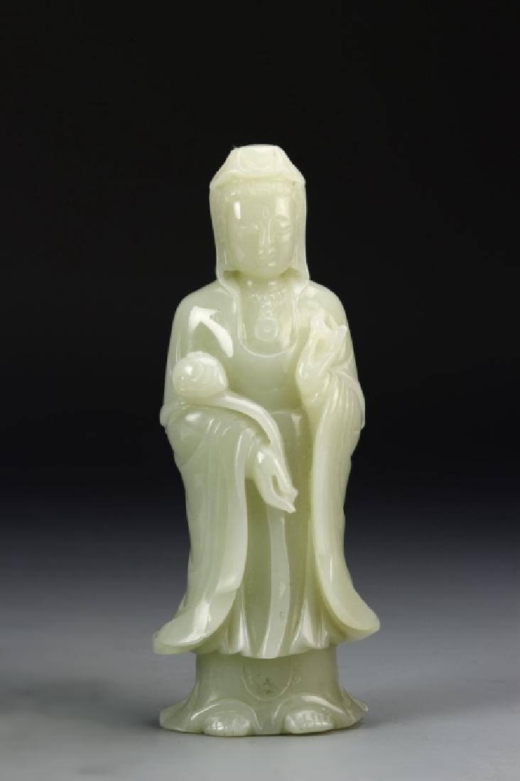 Chinese Carved Jade Figure of Guanyin (1 of 4)