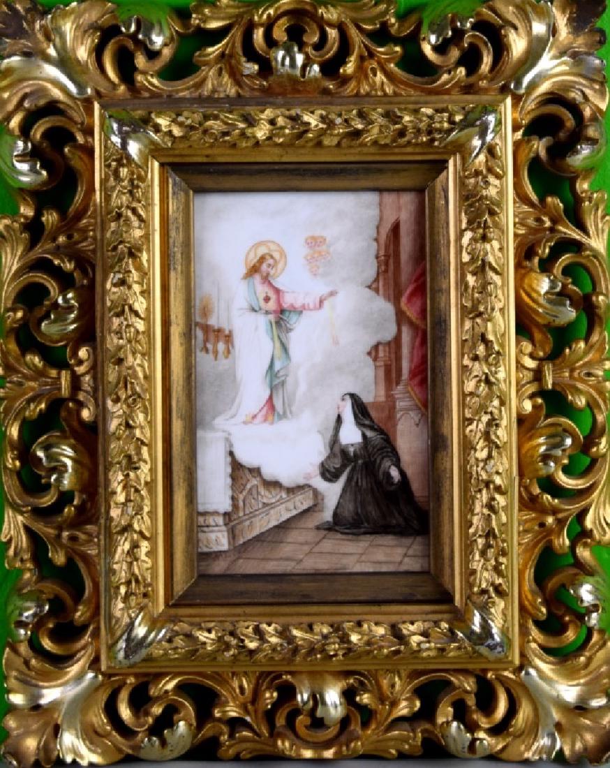 German Hand Painted Porcelain Plaque (1 of 3)
