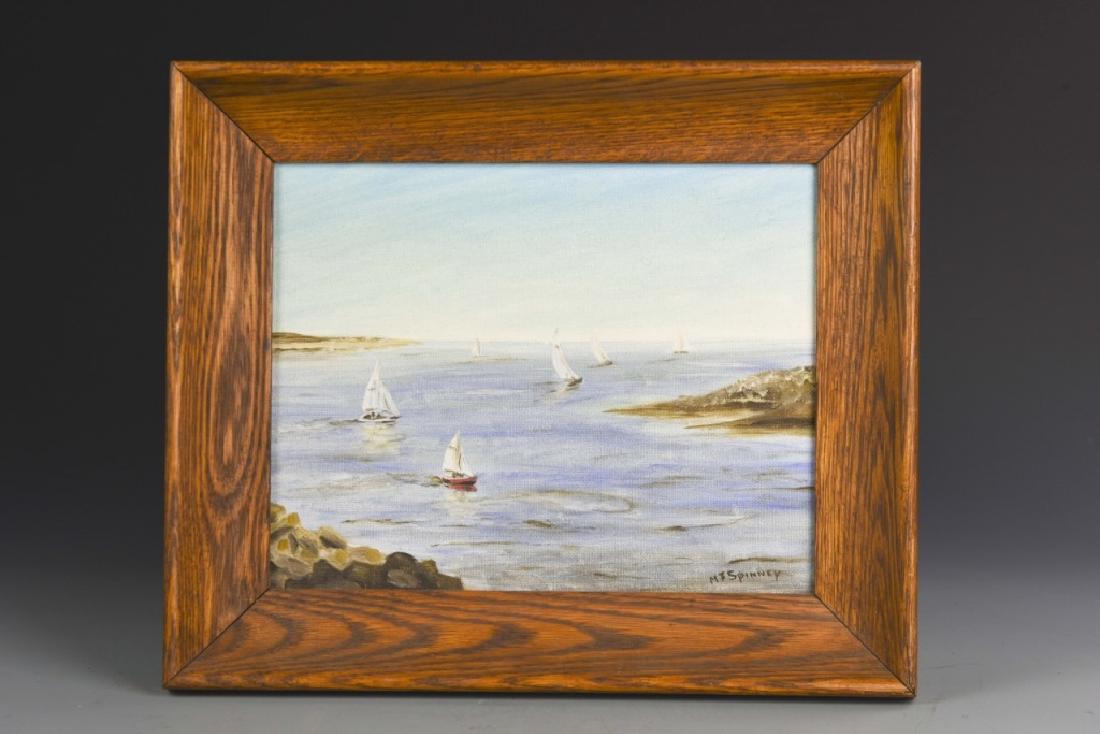Oil Painting of Shore Scene (1 of 5)
