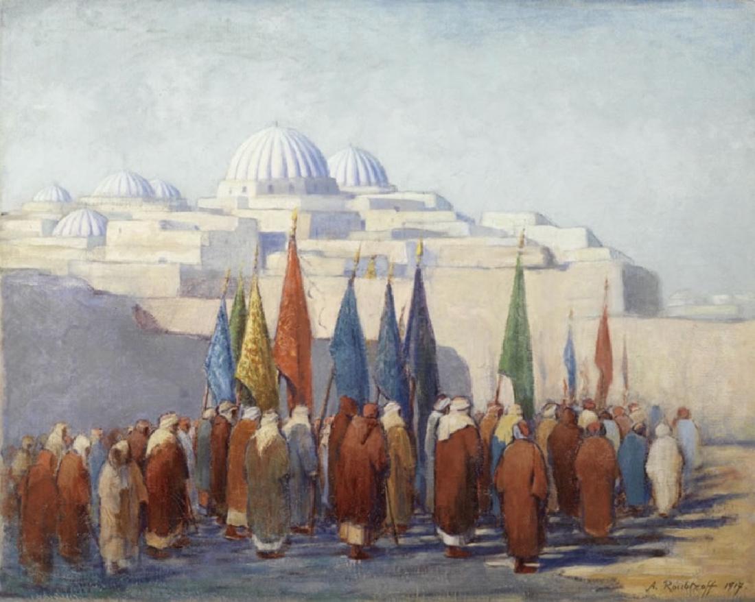 Oil on Canvas, Signed Alexandre Roubtzoff (1 of 3)