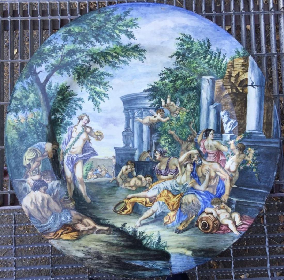 Massive Antique Italian Urbino Platter (1 of 2)