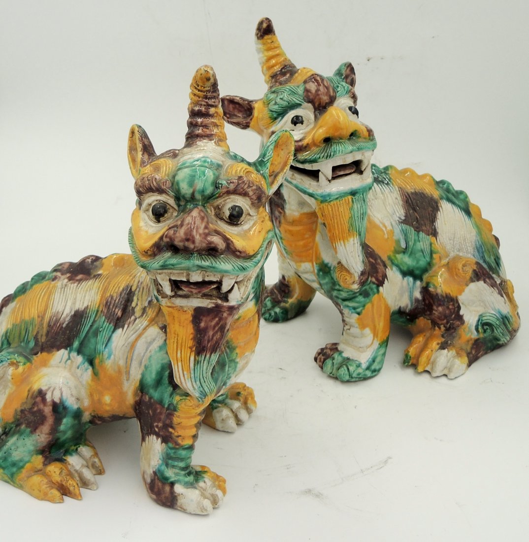 Pair of Chinese Foo Dogs (1 of 3)