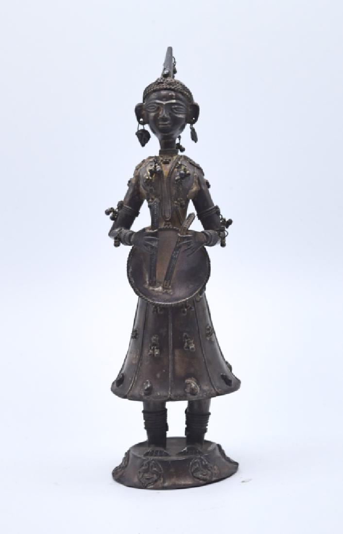 Tibetan Silver Figure of a Lady (1 of 4)