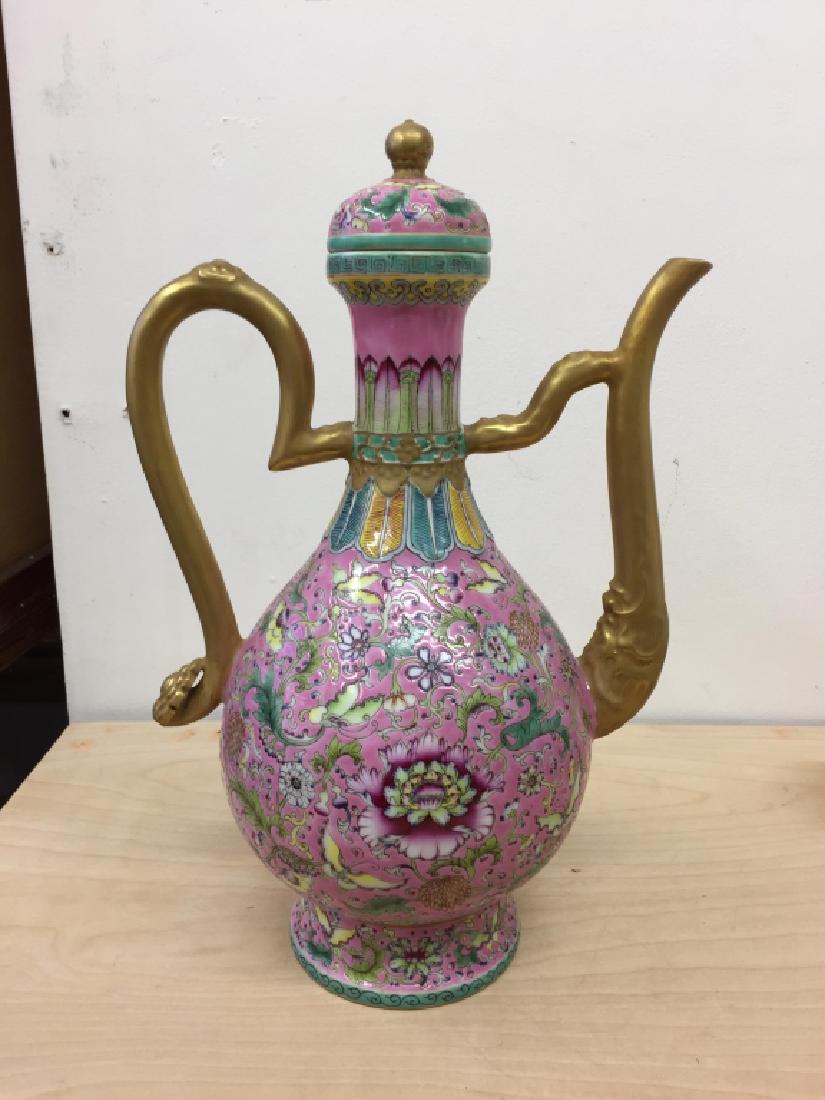 Chinese Famille Rose Ewer with Cover (1 of 9)