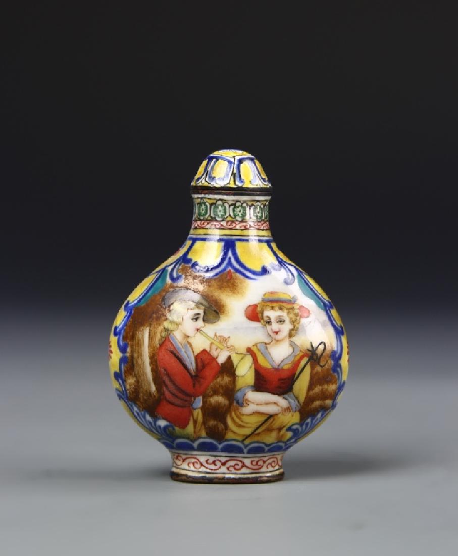 Chinese Enameled Snuff Bottle (1 of 5)