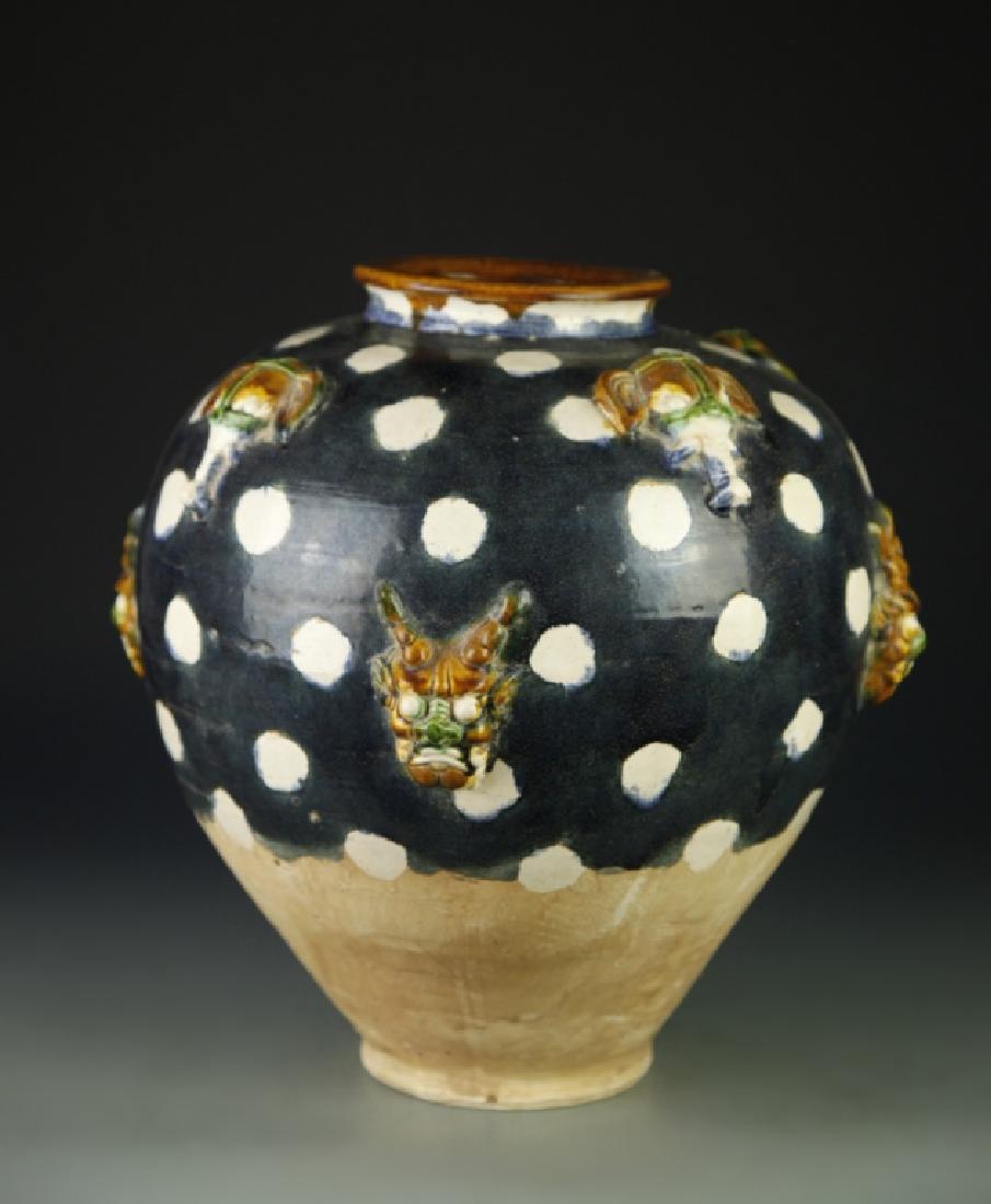 Chinese Antique Sancai Jar (1 of 5)