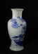 CHINESE BLUE AND WHITE BALUSTER VASE - 4