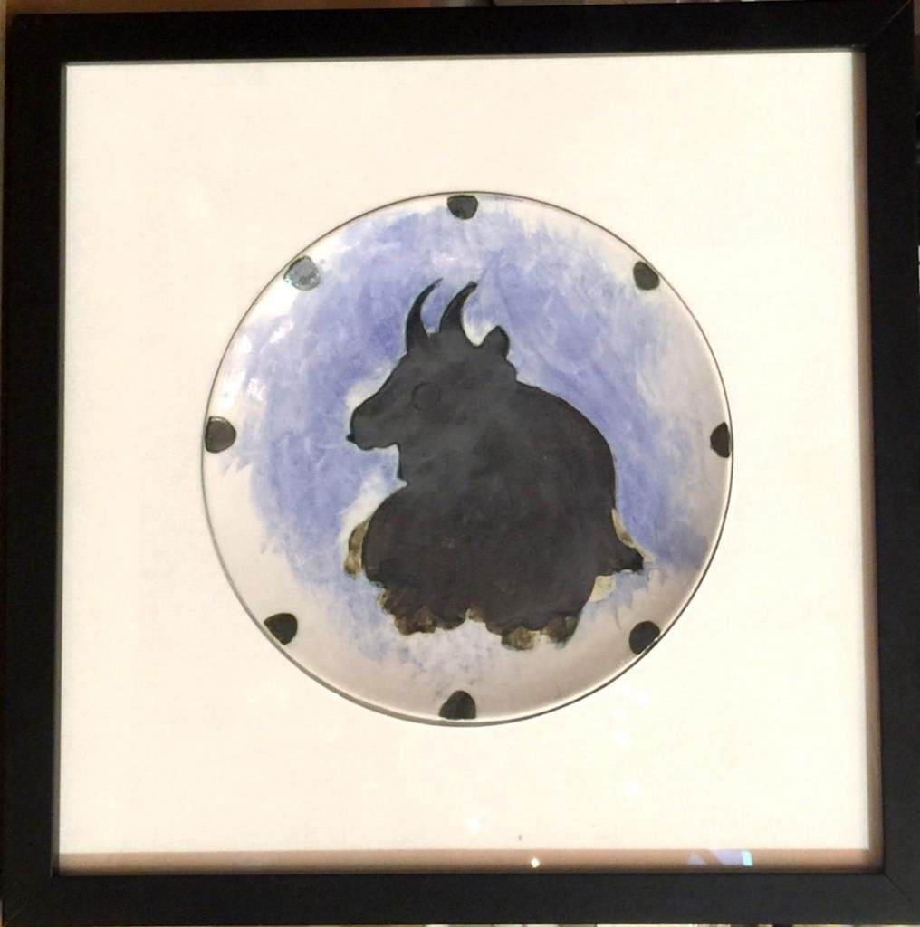 FRAMED AND SIGNED PICASSO PLATE (1 of 2)