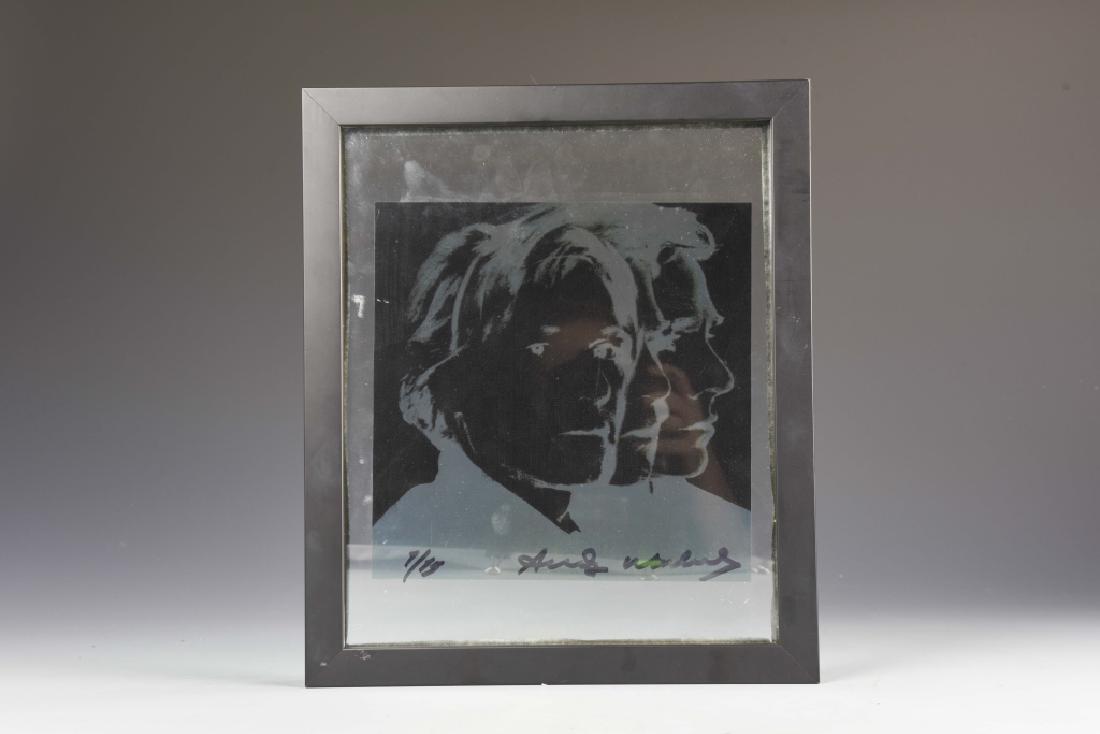 Framed Glass Portrait, Signed Andy Warhol (1 of 2)